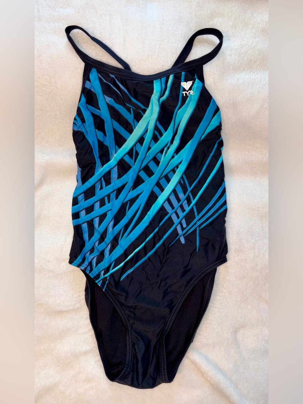 TYR Swimwear One Piece Black/blue sz 32